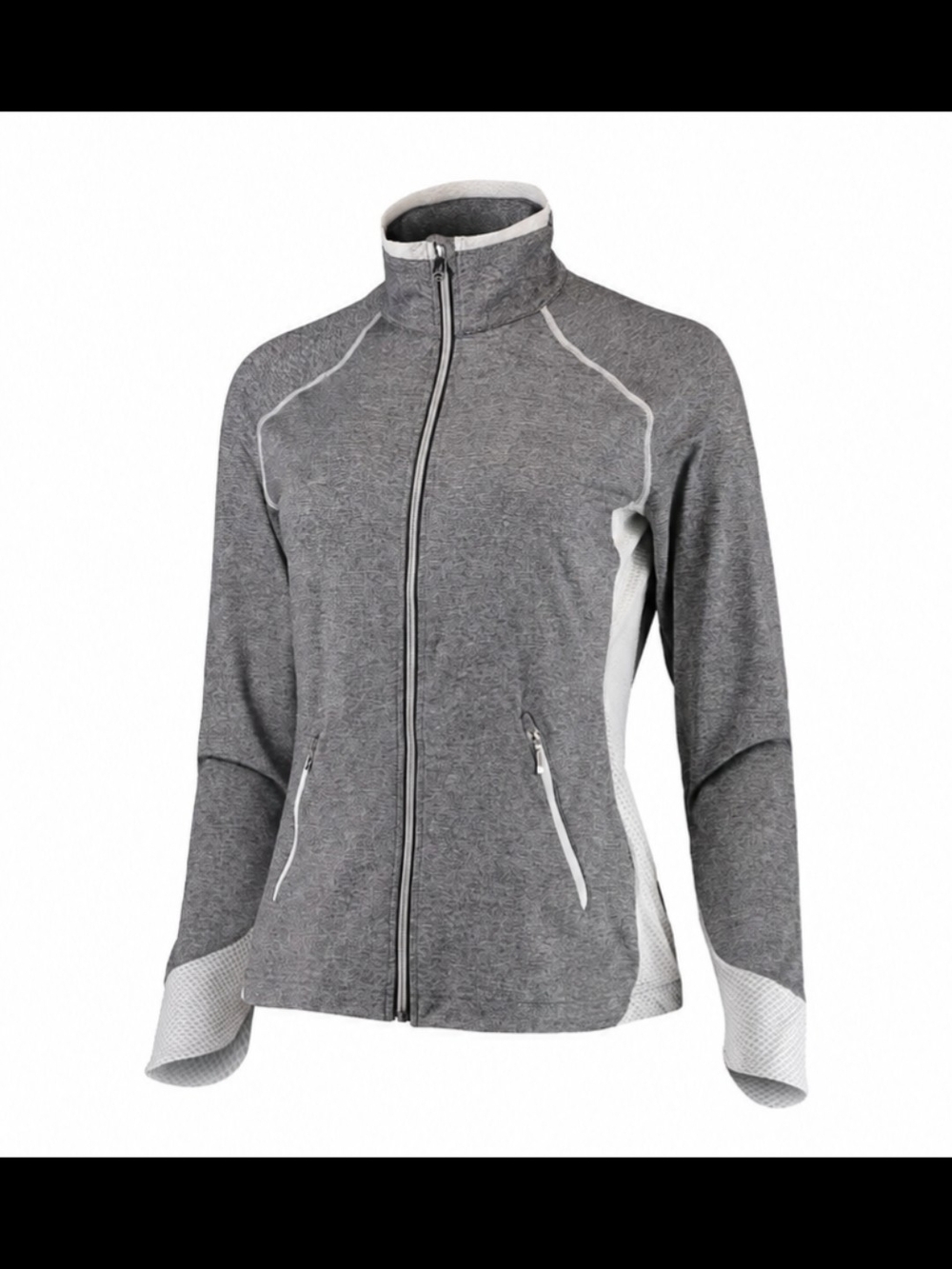 SUNICE ESTHER STRETCH FULL ZIP GOLF JACKET WOMEN’S M CHARCOAL
